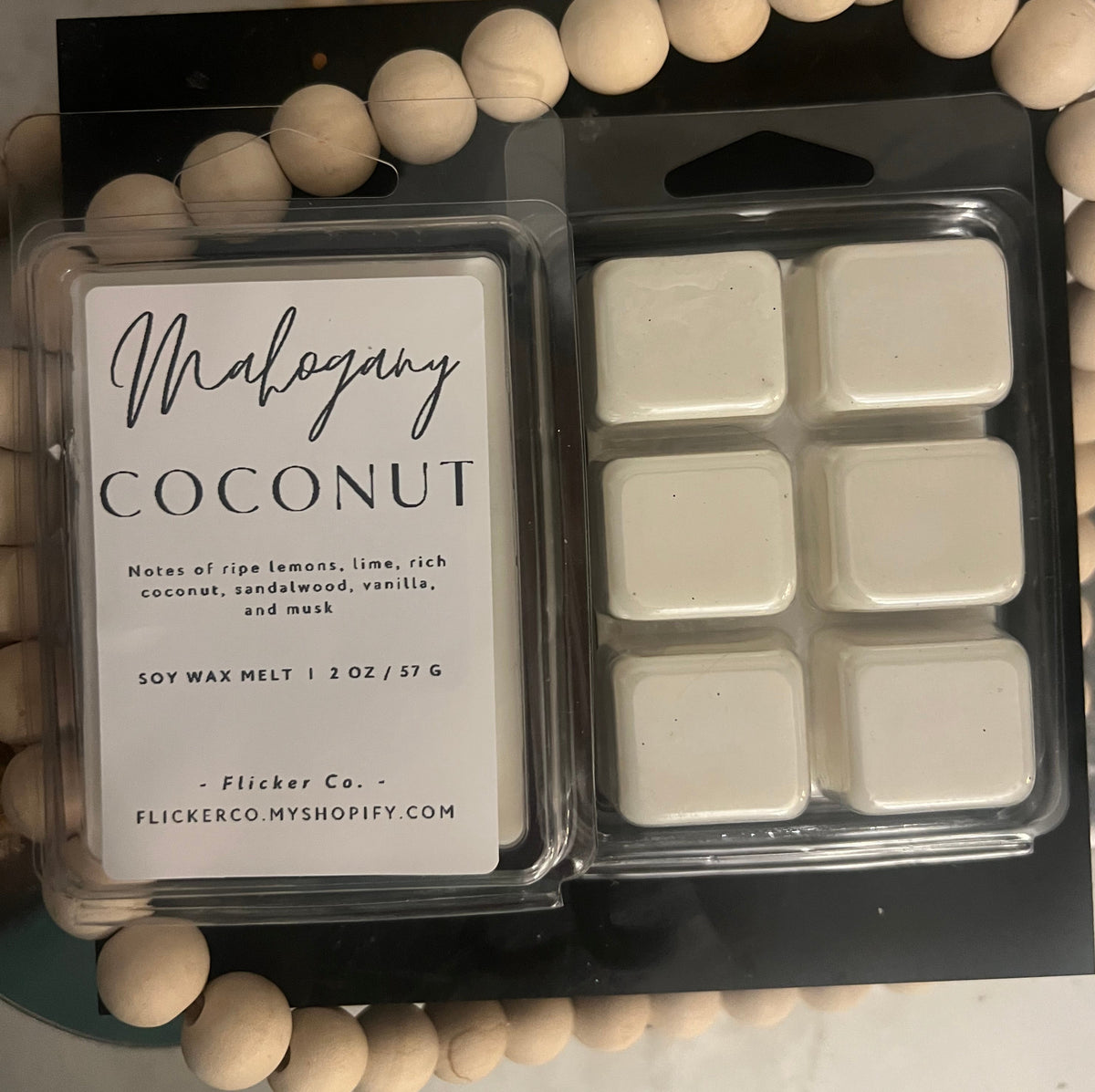 Mahogany Coconut • Wax Melt